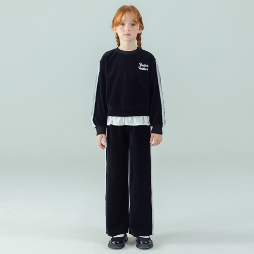 아이러브제이 아동용 프렛 레이어드 벨로아 상하의 세트 89,800원