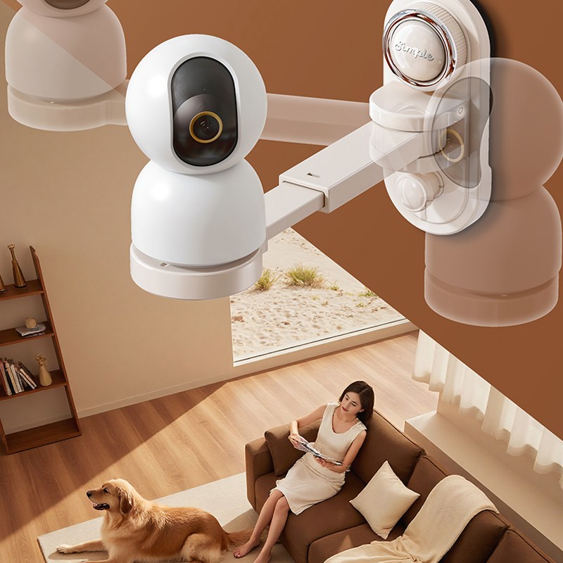 Eyimtech 흡착판 CCTV용 거치대 길이 각도 조절이 가능한  홈캠 거치대 9,200원