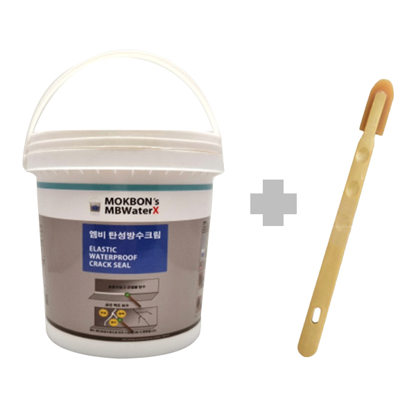 엠비워터X 탄성방수크림 옥상 균열 틈새 보수용 방수제 0.5 1.2L 택1, 1개 27,000원