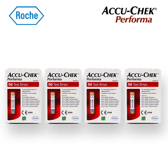 로슈 아큐첵 퍼포마 혈당시험지 4박스 총200매 73,360원