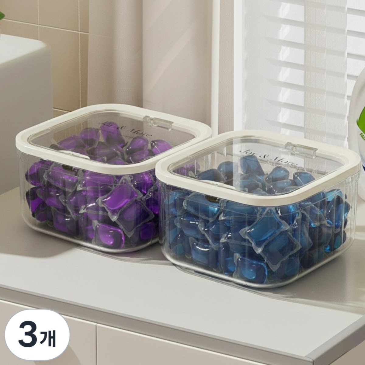 조이앤모어 캡슐세제 보관함 원터치 캡슐세제통 보관 케이스 17,500원