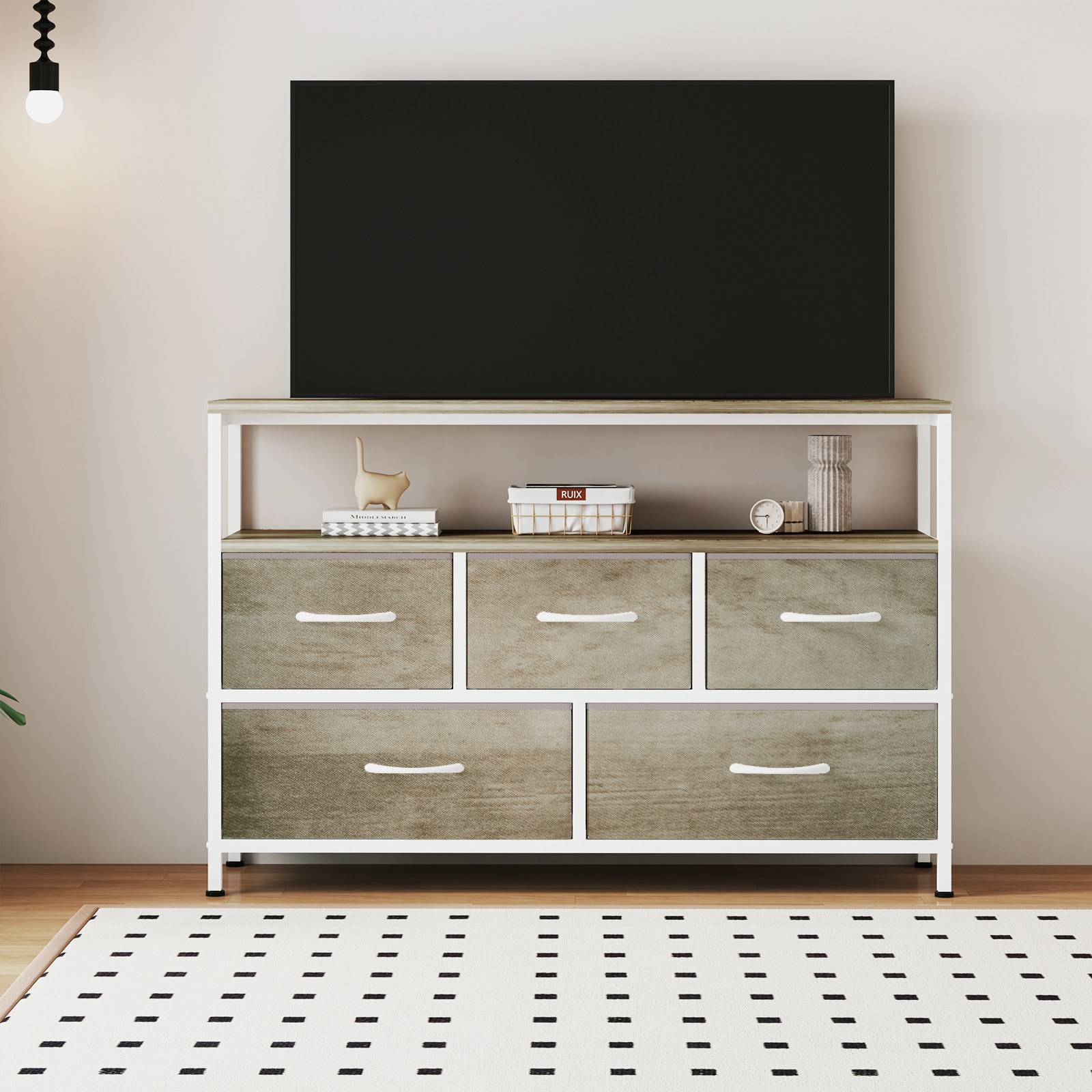 소웰라이프 패브릭 오픈 선반 모던 수납장 1000, 현재가 56,800원