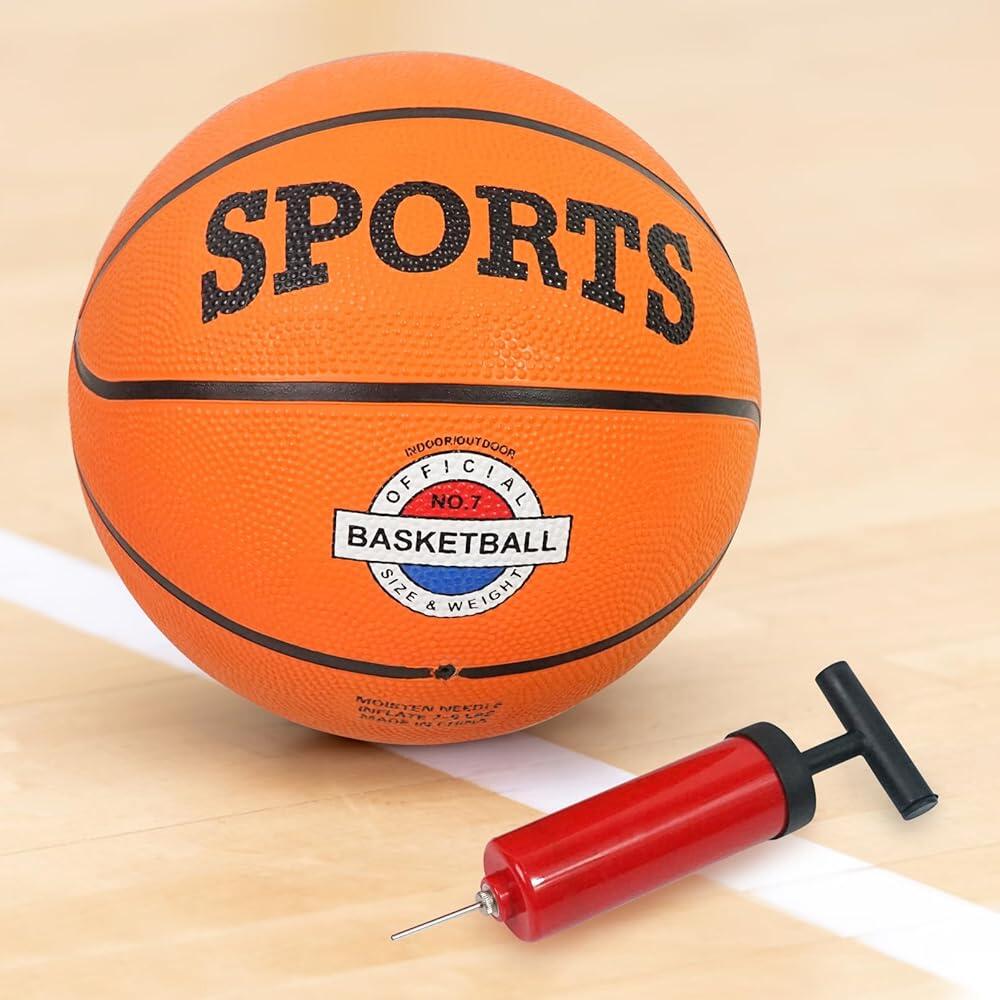 Luwint 사이즈 7 펌프가 있는 농구공 - 고무 실내/실외 공, 청소년 및 성인용, 29.5 공식 (수축 배송) 130148 8526218064 34,400원