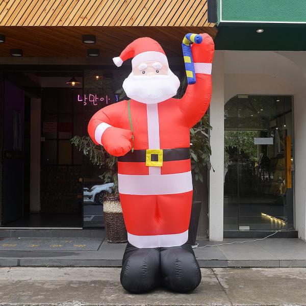 LED 에어벌룬 대형 산타 인형 풍선 250cm 크리스마스 소품 장식, 상세페이지 참조 96,000원