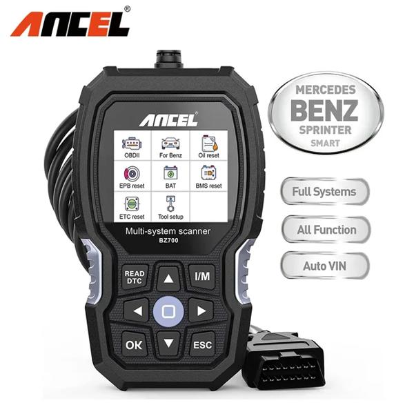 호환  ANCEL BZ700 전문 OBD2 스캐너 메르세데스 자동차 코드 리더 ABS SRS SAS TPMS 리셋 스캔 도구 엔진 진단 도구 163,510원