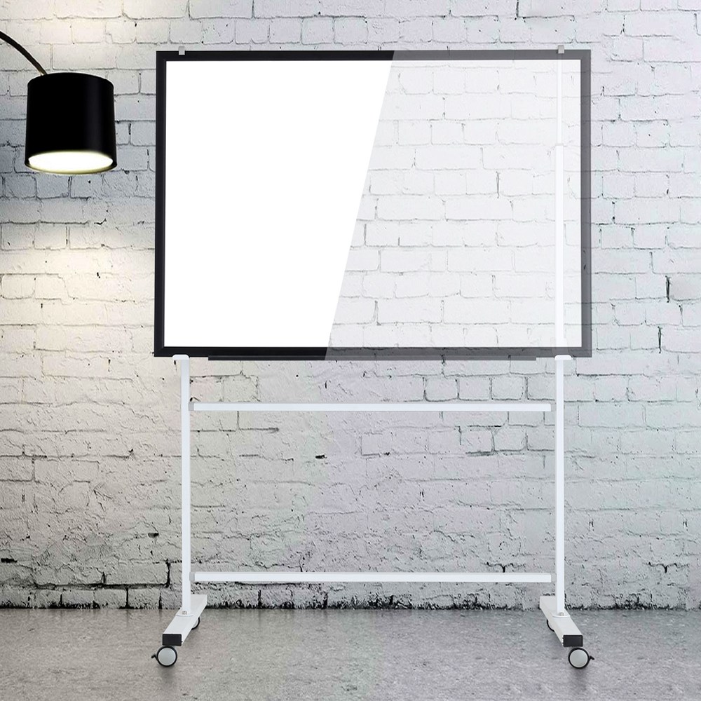 토탈하얀칠판 국산 단면 이동식 스텐드 (보드별매) 이동형 칠판 제작 화이트보드 높이조절 66,000원