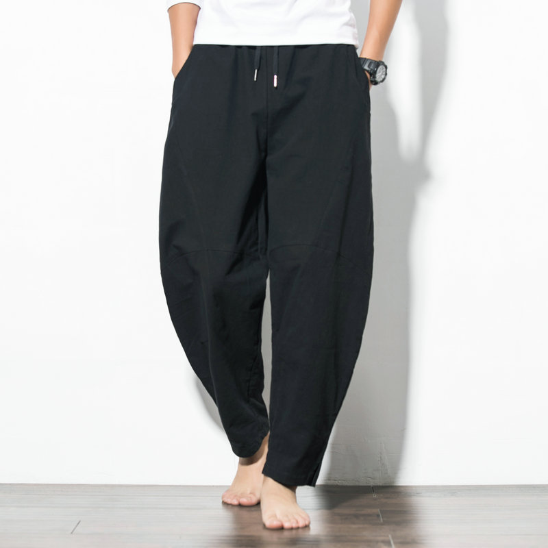 M-5XL 면 마 남자 빅 사이즈 캐주얼 바지 개량복장  men's trousers 뉴타임즈 B453J900 17,800원