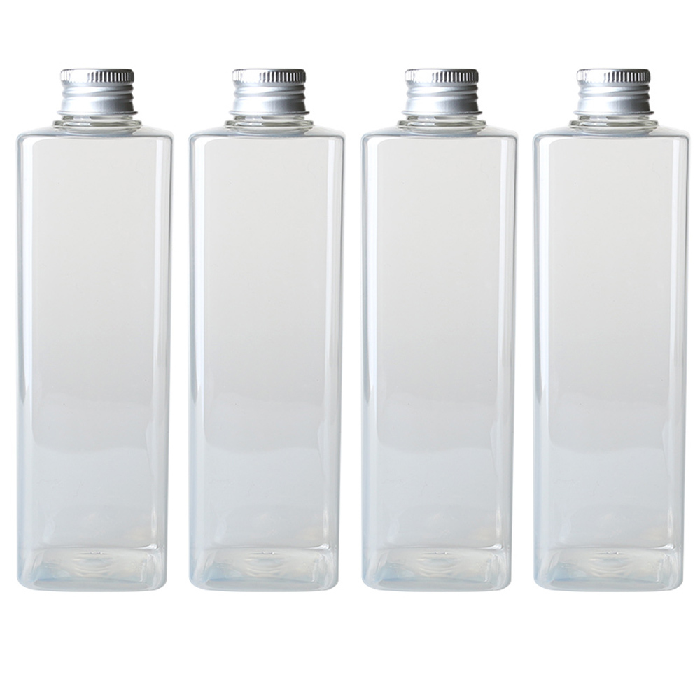 병도매닷컴 DTS350 투명 음료용기 알루미늄 실버캡, 350ml, 4개입 6,000원