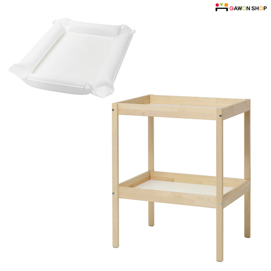 이케아 SNIGLAR/SKOTSAM 원목 기저귀교환대와 매트세트 (매트커버별도) 110,500원