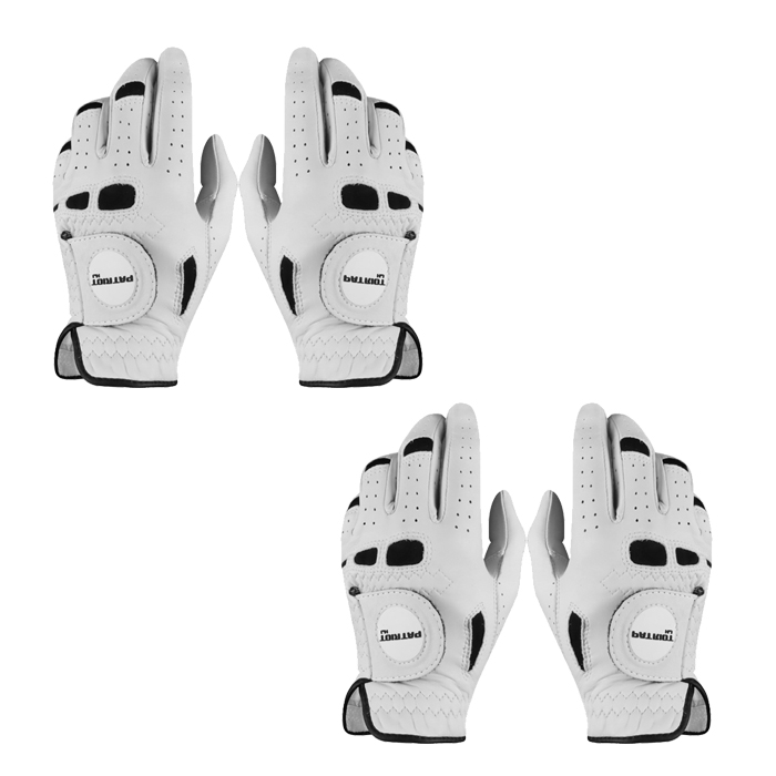 HJ 패트리어트 골프양피 장갑 여성용 양손 (2컬레), 1개, 화이트 45,000원