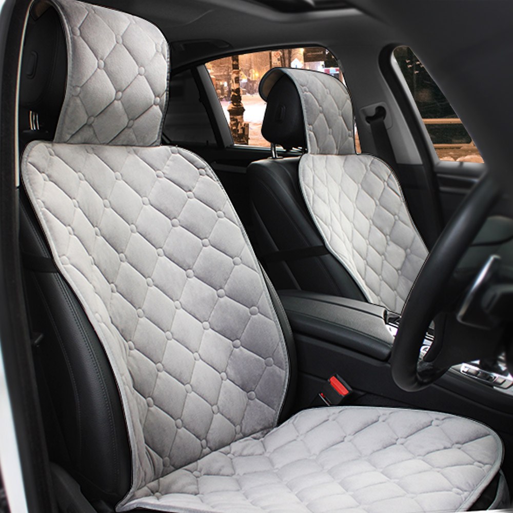 [케이더블리] 따뜻한 극세사 락킵 자동차 겨울시트커버 앞좌석 14,900원