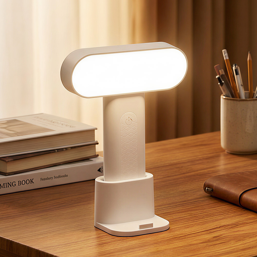 Jeernare 충전식 책상 스탠드 블루라이트 차단 스탠드 조명 자석 붙임형 스탠드, 화이트 14,900원