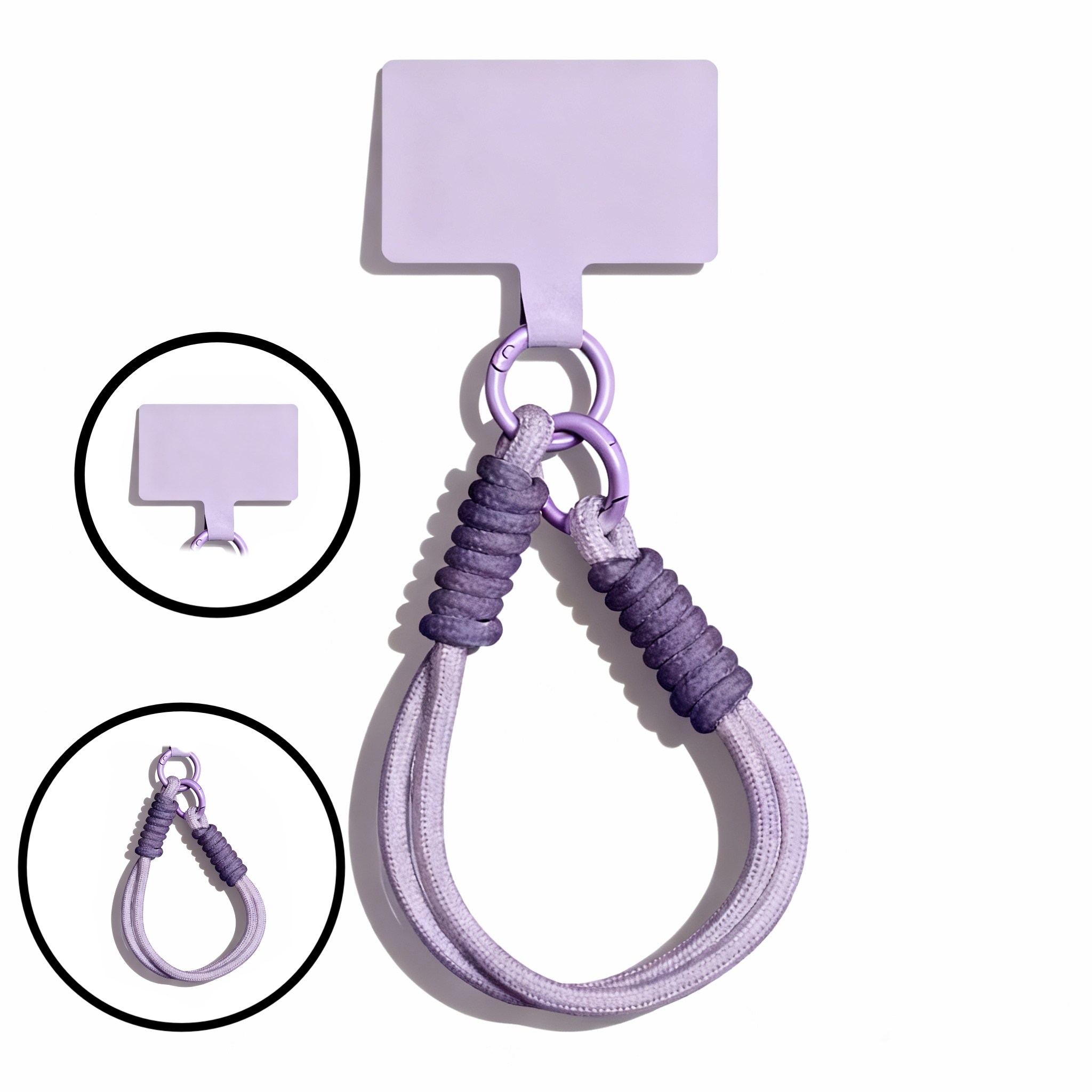 핸드폰 손목 스트랩 도난 방지 여행용 휴대폰 손목끈, 1개, 딥퍼플 5,500원