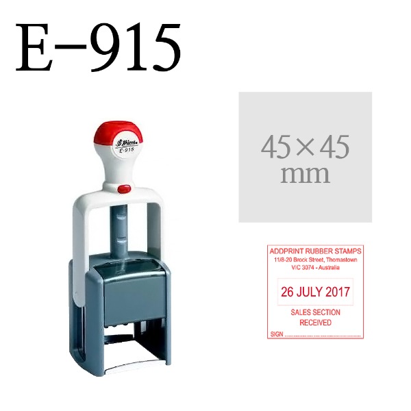 샤이니 사각일부인 E-915 날짜도장 45x45mm 주문제작 40,000원