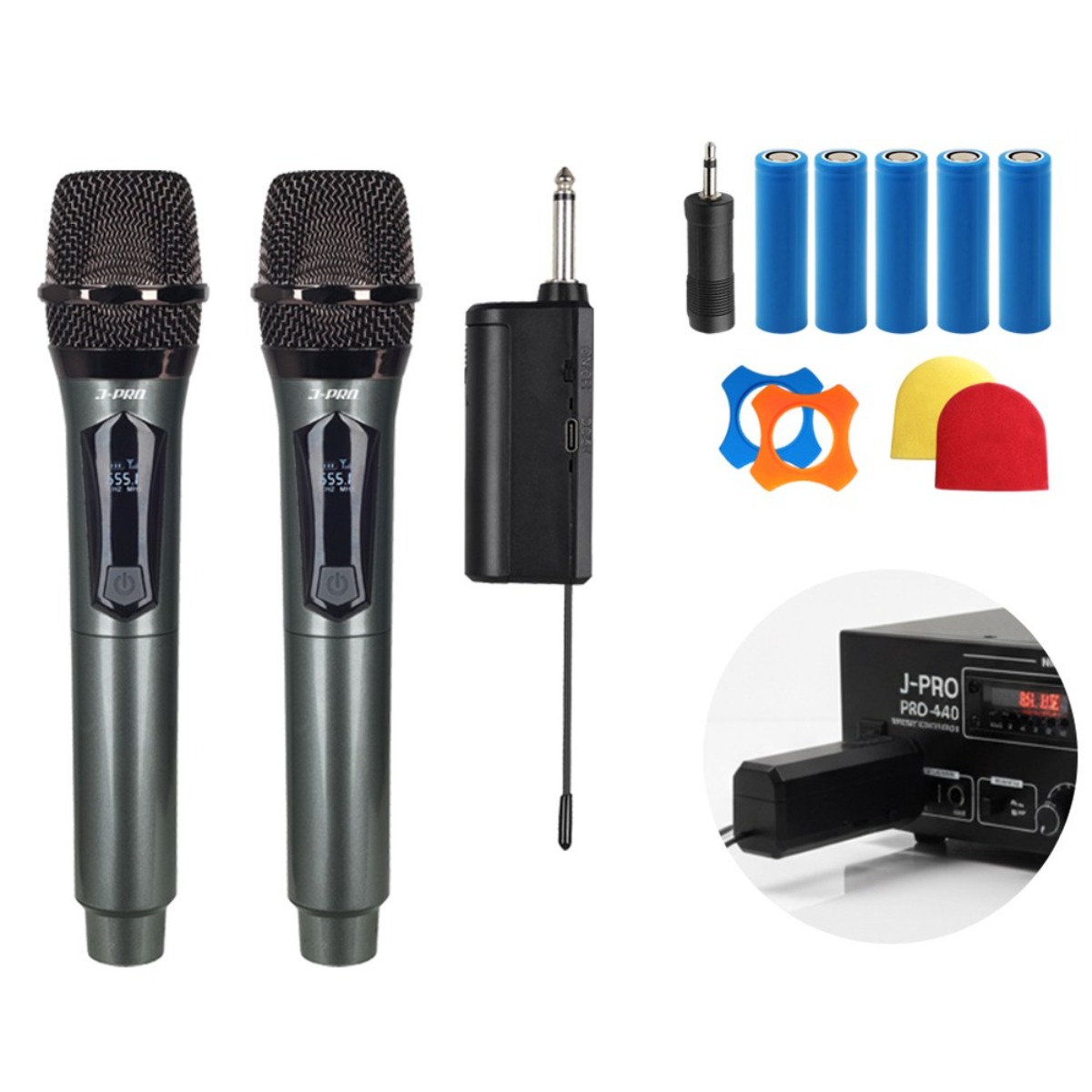 제이프로 2채널 무선마이크 송수신기 세트 행사용 공연용 강의용 버스킹 노래방 마이크 SM-H2 69,800원