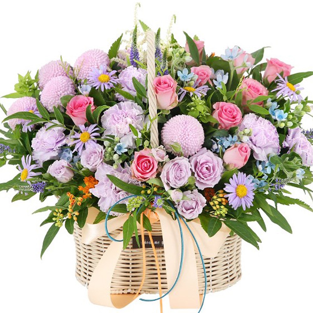 (오늘도착) 99플라워 풍성한 꽃바구니 "보라빛 봄 정원" 라벤더 퍼플 핑크 장미 ST-A2026 - 어버이날 스승의날 생일 기념일 결혼기념일 당일꽃배달 전국당일배송 생화, 02.[ST-A2026]이쁘다니까, 1개 69,800원