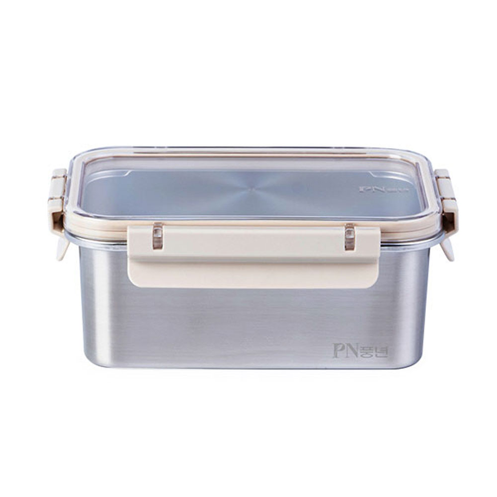 PN풍년 피엔락 스텐 직사각 밀폐용기 반찬통 1600ml 전자레인지 식기세척기 사용가능, 단일상품, 1개 25,200원