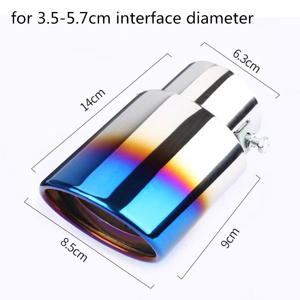 범용 자동차 자동 스테인레스 라이너 스틸 수정 트림 파이프 머플러 후면 크롬 목구멍 배기 액세서리 16,800원