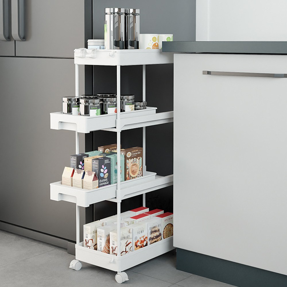 타리홈스 슬라이딩 틈새 수납장 세탁실 이동식 트롤리 26,800원