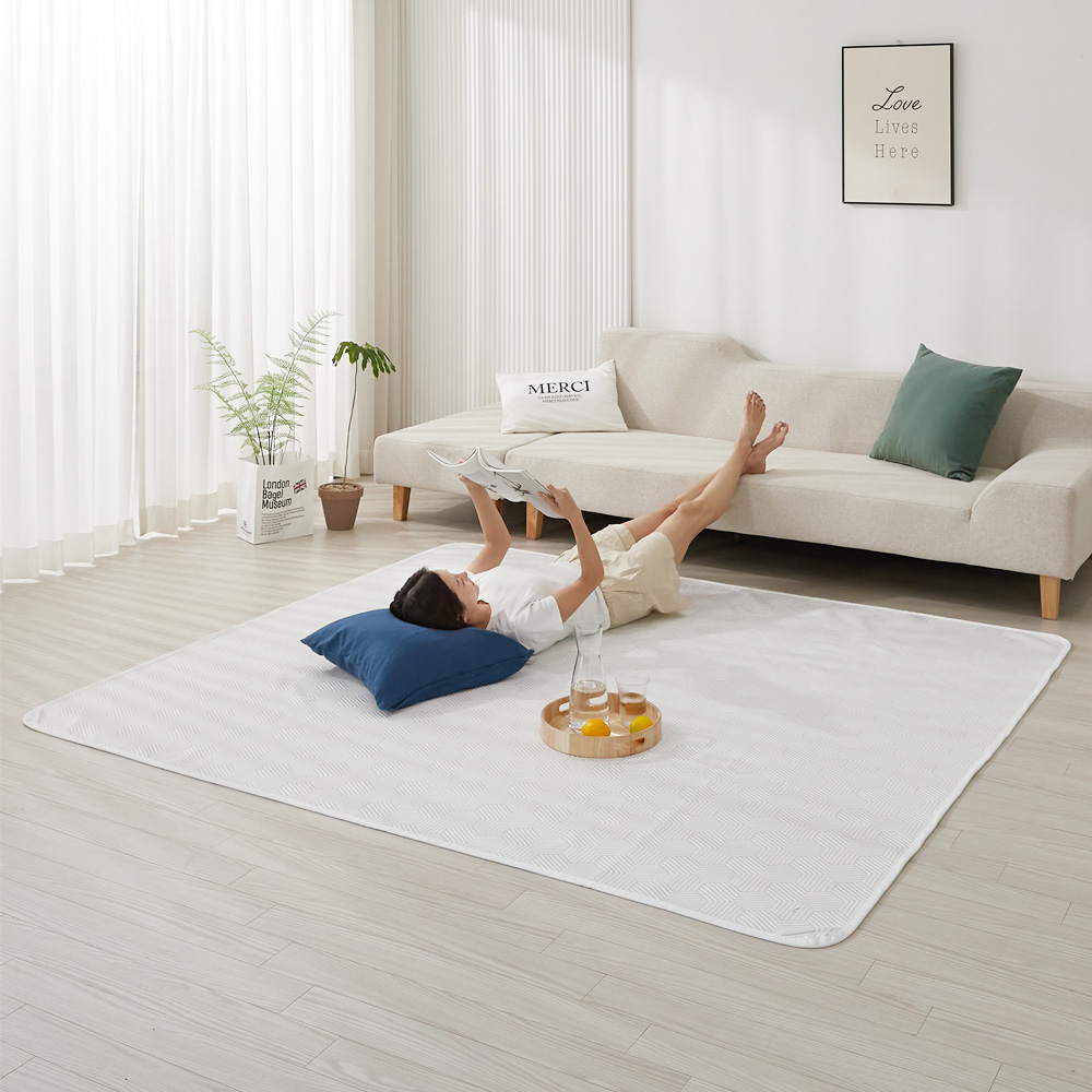 와이즈팩토리 듀라론 여름 냉감 침대패드 쿨매트 러그패드(220x200cm) 139,000원