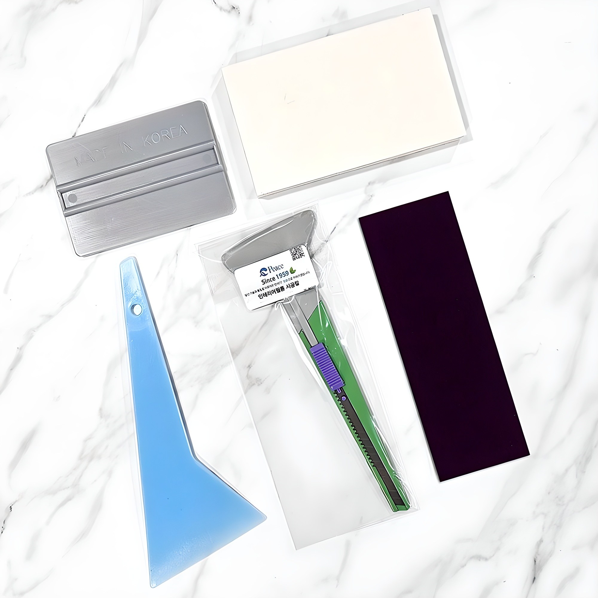 시공구5종세트 시트지 필름지 ( TOOL-5 ) 양모헤라 모직 헤라 삼각헤라 필름시공칼 14,700원