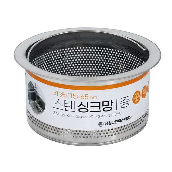 (주)에이스샵_스텐 싱크대망 4종 소,중,대,특대 사이즈 올스텐 배수구 거름망, 스테인리스, 1개 5,900원
