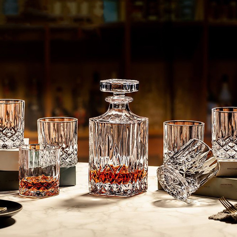 크리스탈 위스키 디캔터 온더락잔 6개 세트 4종, 1세트 36,000원