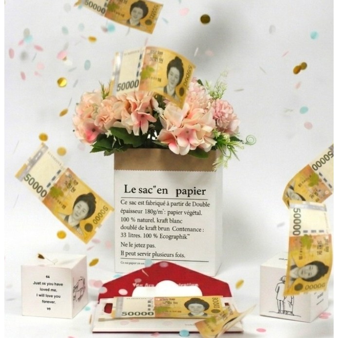 감동팡팡 어버이날 부모님 생일 현금 이벤트 용돈박스 카네이션 세트, 1개, 혼합형 11,200원