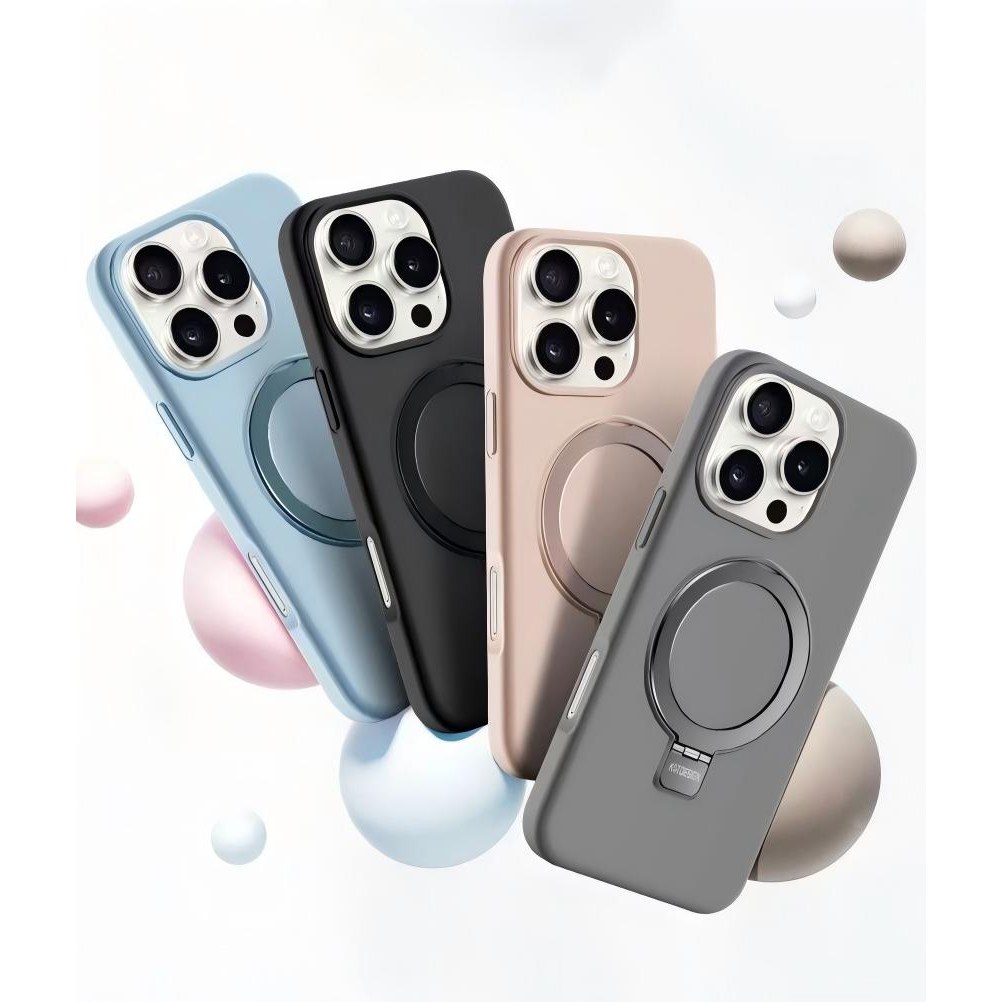 케이트 아이폰16,17시리즈 실리콘 링스탠드 초강력 마그네틱 맥세이프 군사급 방호 휴대폰 케이스 31,800원