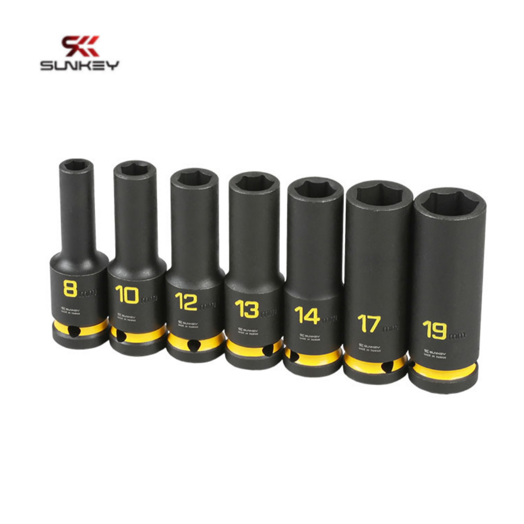 대만산 썬키 롱임팩복스알세트 1/2인치 7PCS 철육각소켓 롱복스다마 임팩 SIH-7LS 42,990원