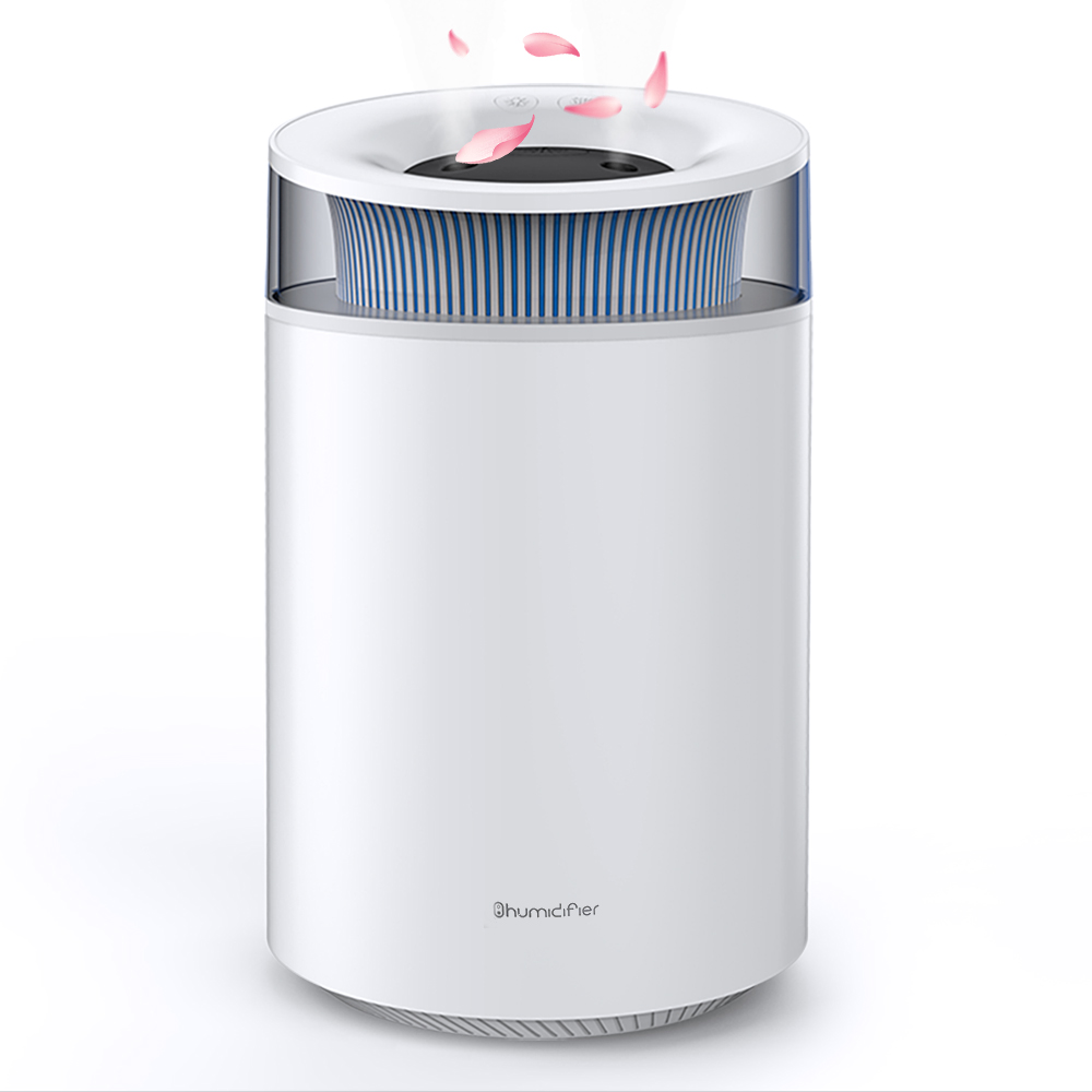 CCAGU 대용량 가습기 2.5L 무소음 듀얼미스트 아마로 오일 가습기 다채 무드등 사무실 탁상용, 화이트 35,100원