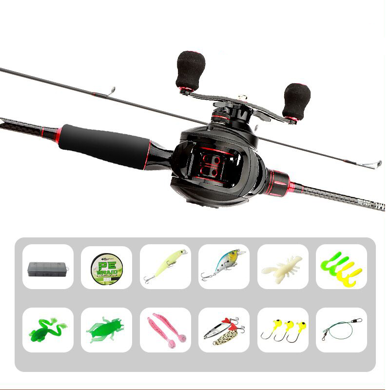 [트라이턴] SE 루어 낚시 세트 탄소 ML 다용도 루어대 우러 쭈꾸미 오징어 광어 에깅대 조보자용 낚시대+베이트 릴+낚시줄+미끼 42,800원