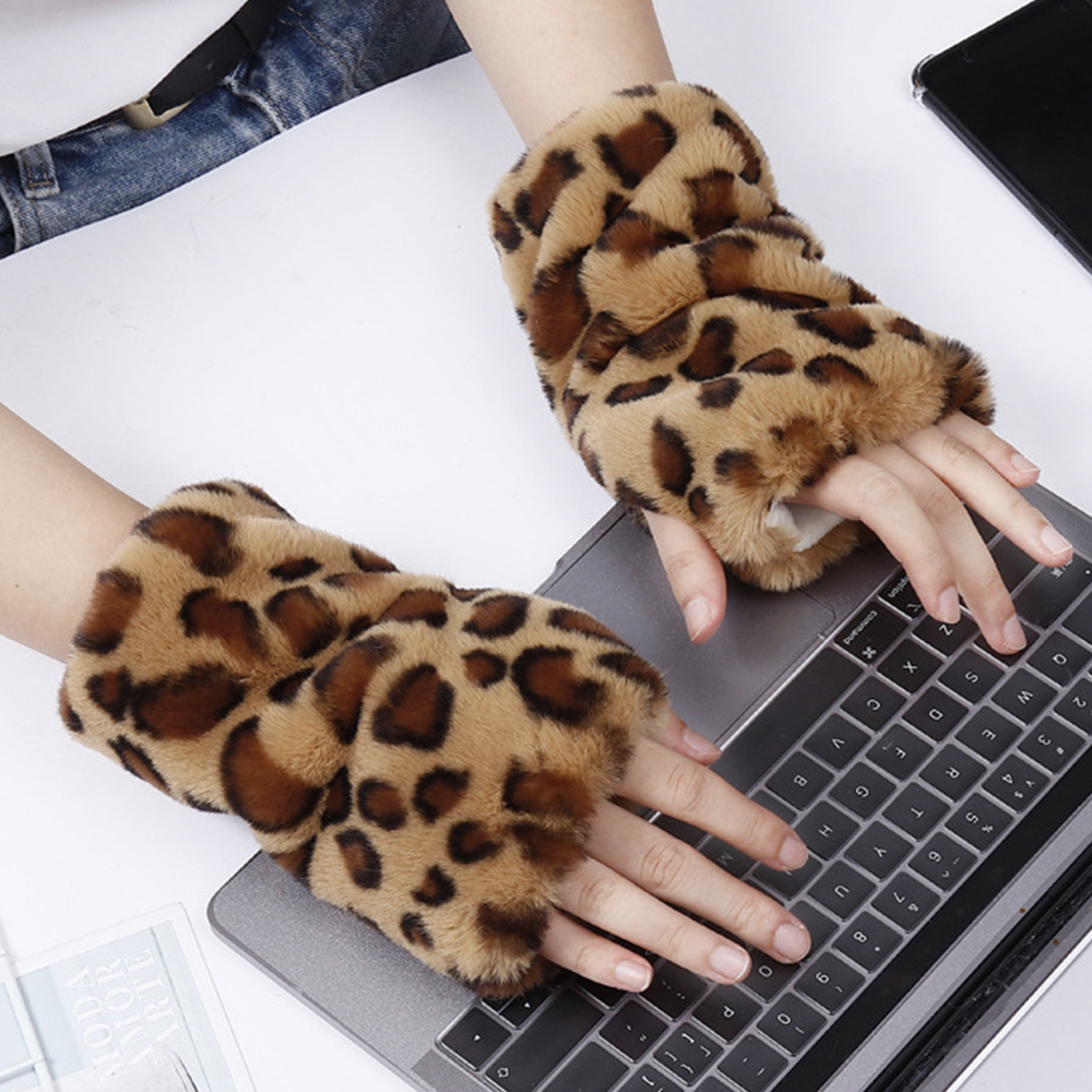 폭신 토끼털st 방한 기모 반장갑 따뜻한 부드러운 여성 퍼 털장갑 손목워머 5colors 23,000원