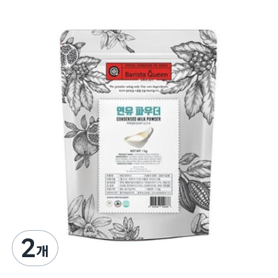 바리스타퀸 연유파우더, 1kg, 2개, 1개입 21,950원