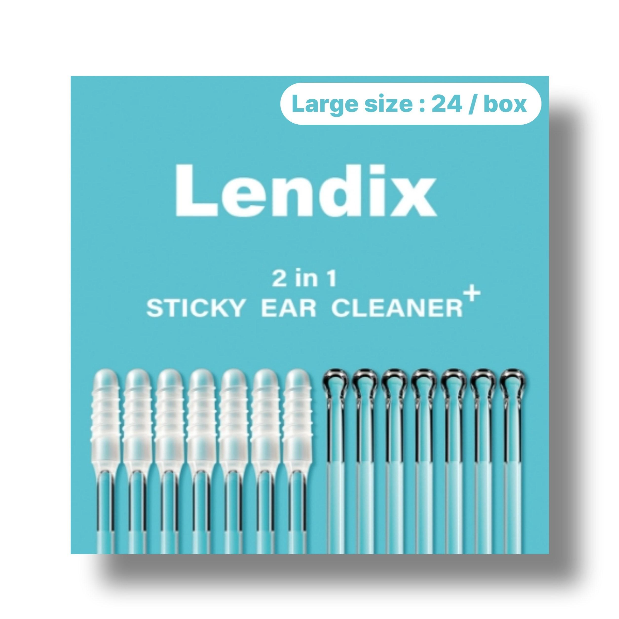 Lendix 친환경 점착식 끈끈이 귀이개 플러스 면봉 투인원, 1개, 24개입 5,990원