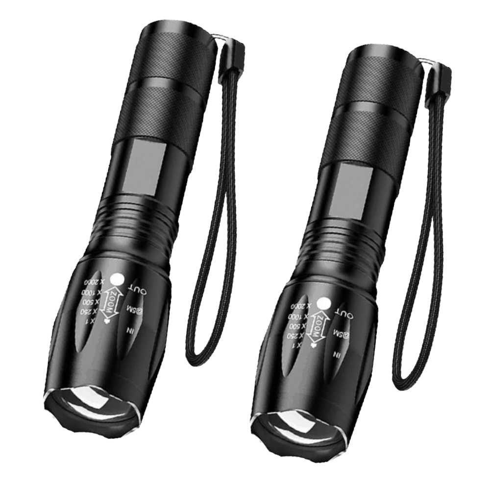 위시피키 LED 손전등 고휘도 초강력 서치라이트 건전지형 줌라이트 휴대용 랜턴 16,500원