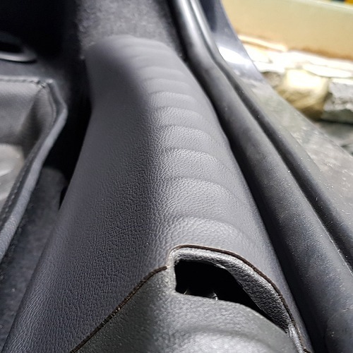 싼타페DM 더프라임 MLC 가죽 트렁크 스텝 커버 스크래치 보호 11,000원