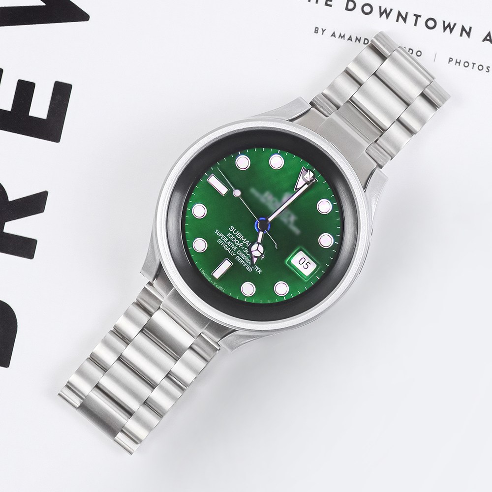 갤럭시워치5 프로 45mm 프리미엄A 날개형 메탈 스트랩, 13-1 실버 (+돌돌이), 1개 18,500원