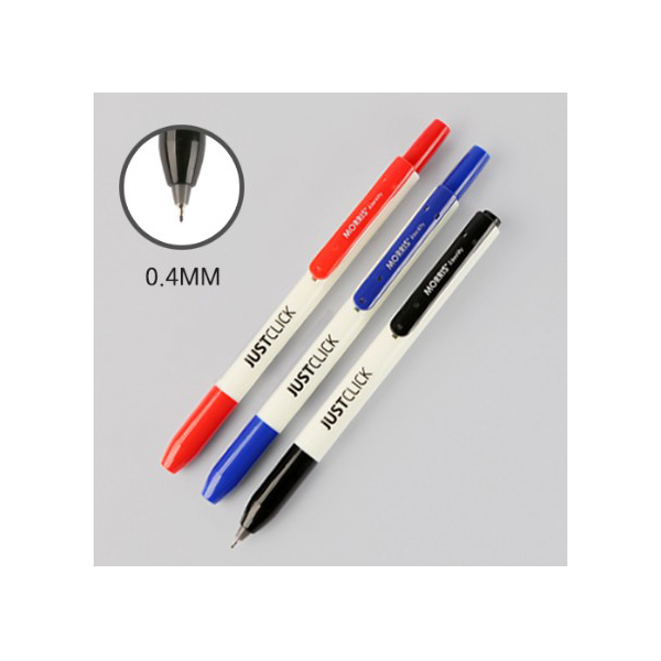 모리스 저스트클릭 네임펜 F-엑스트라, 적색 1,250원