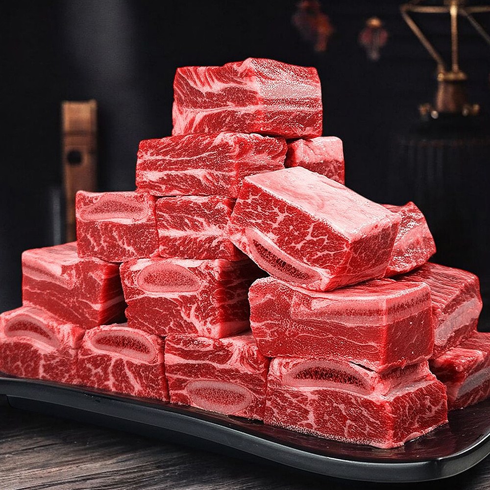 [고기선생] 지방 완벽제거 소갈비 찜갈비 탕갈비 2kg 찜용 탕용 호주산 뉴질랜드산, 2개, 호주산 1kg 46,000원