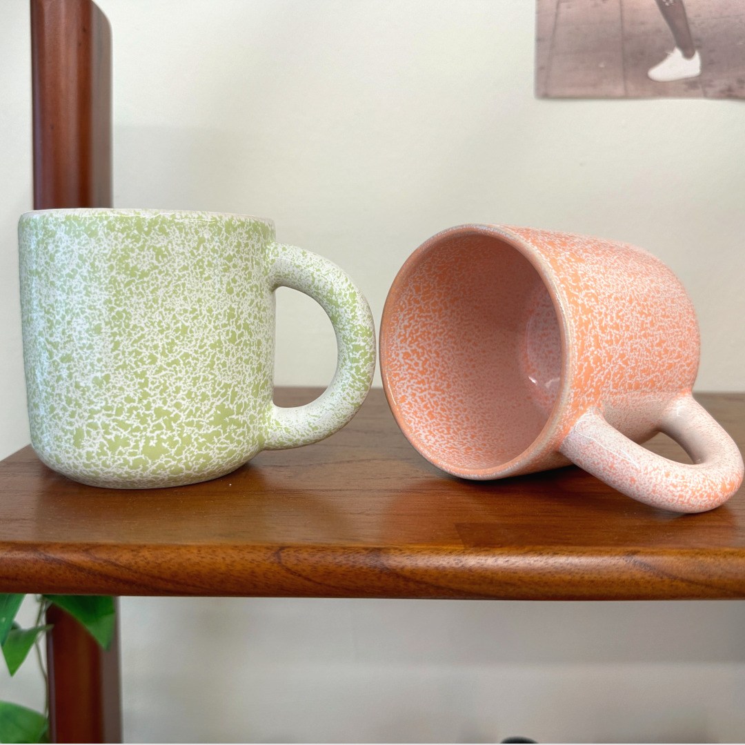 [에코베르] 1+1 뭉툭 머그컵세트 마카롱 머그잔 2P, 1세트, 오렌지+그린 16,900원