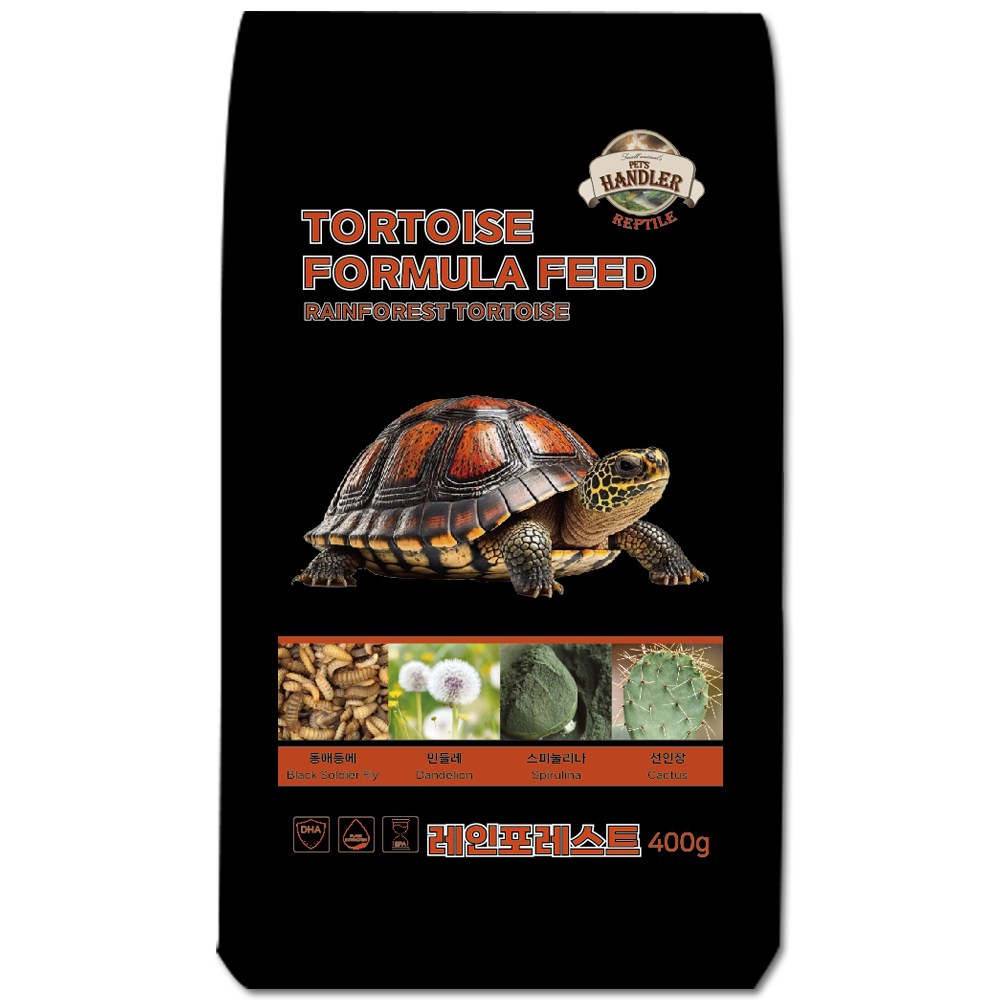 펫츠핸들러 렙타일 포뮬러 육지거북이 레인포레스트 레오파드 전용사료, 1개, 400g 10,800원