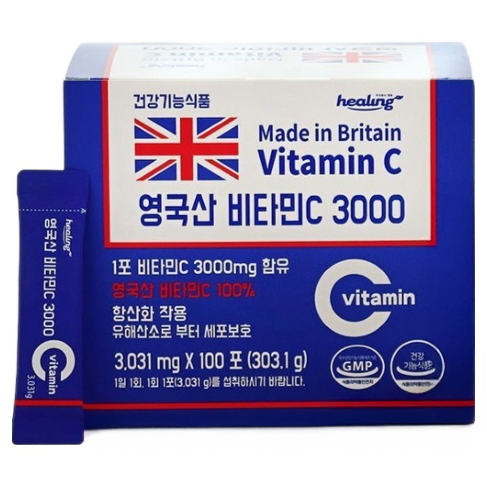 주식회사힐링 영국산 비타민C 3000, 303.1g, 1개 31,900원