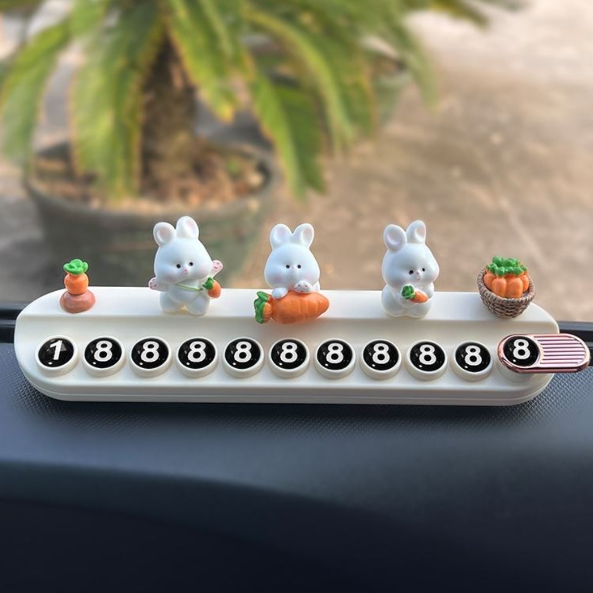 넘버링카 자동차 전화번호판 주차번호판 캐릭터 토끼 라부부 번호판 차량 주차안내판, 토끼, 1세트 8,410원