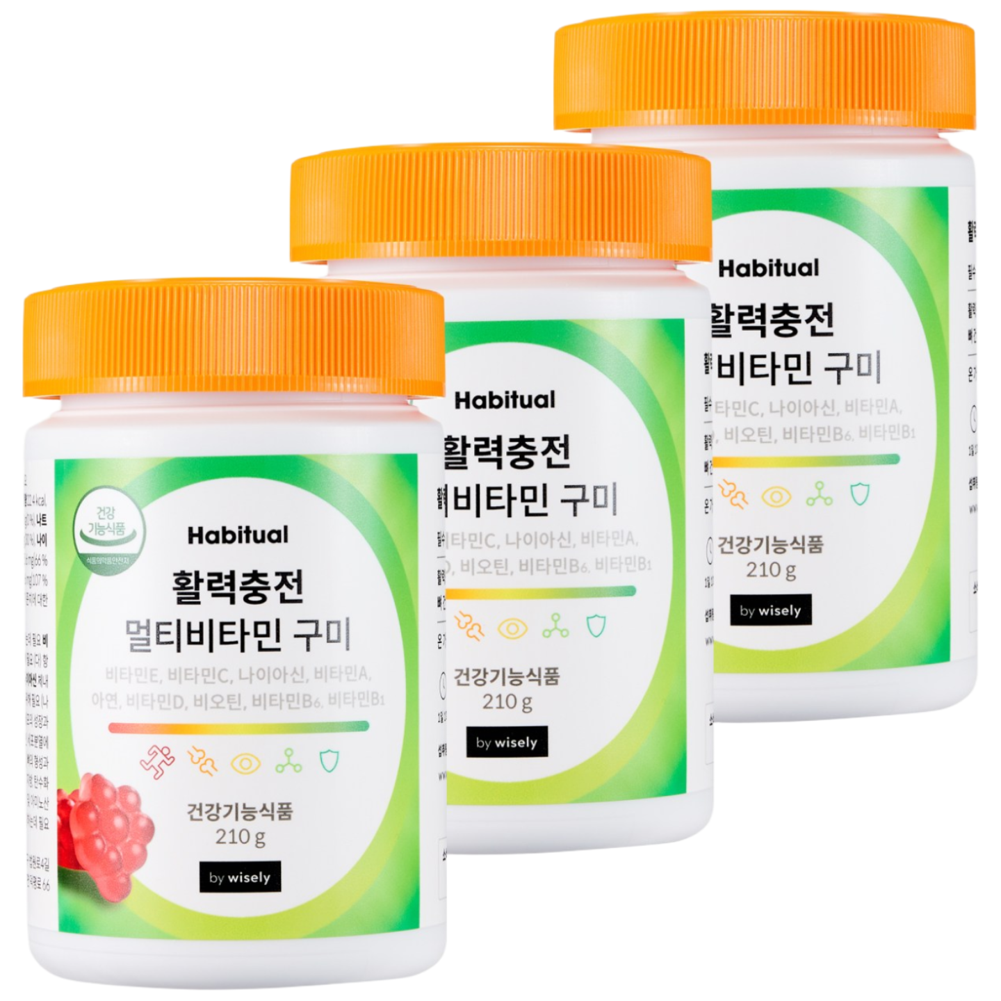와이즐리 멀티비타민 구미, 3개, 60정 23,890원