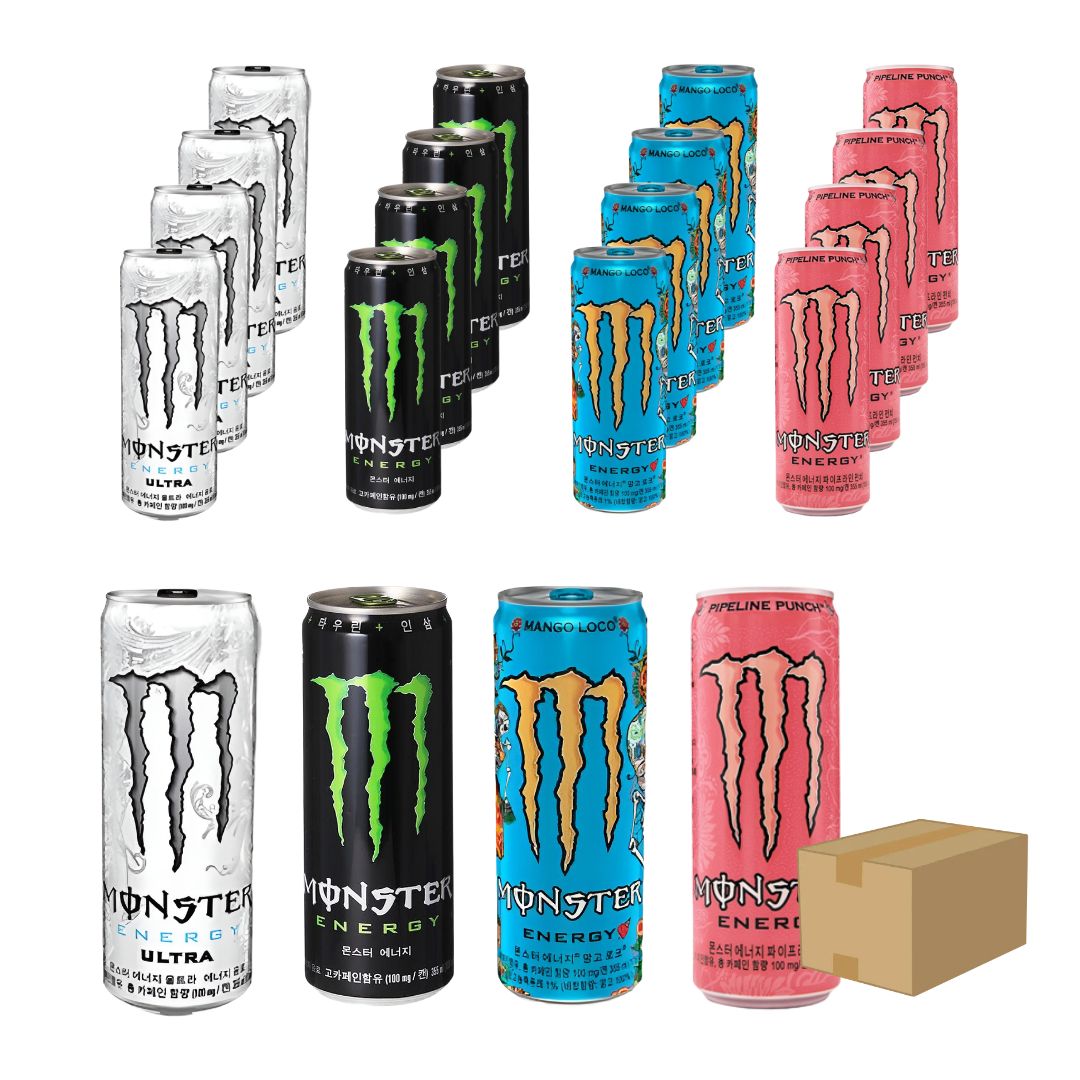 [예진마트]몬스터 에너지드링크 355ml x 10캔 혼합 울트라 그린 망고로코 파이프라이펀치 오지 레모네이드 17,550원