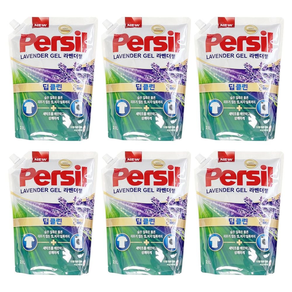 퍼실 라벤더젤액체세제 드럼일반겸용 리필 2.1L 6개-O jon+8733PH 122,900원