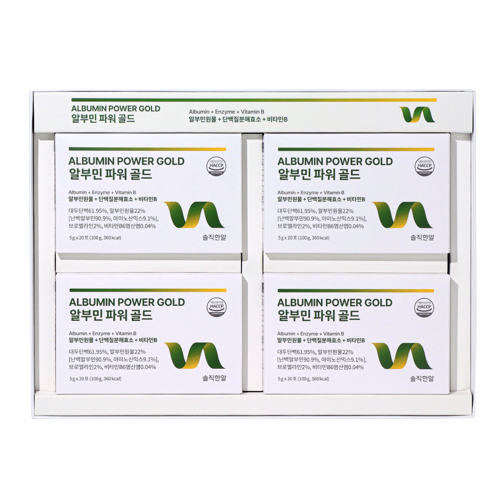 [3+1]솔직한알 알부민 파워 골드 원물, 4박스, 20회분 204,000원