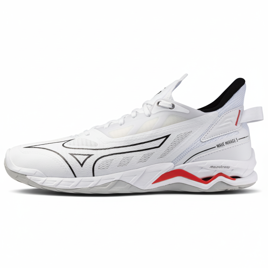 미즈노 X1GA235159 배드민턴화 웨이브 미라지 5 레드블랙 피클볼 인도어화 169,000원