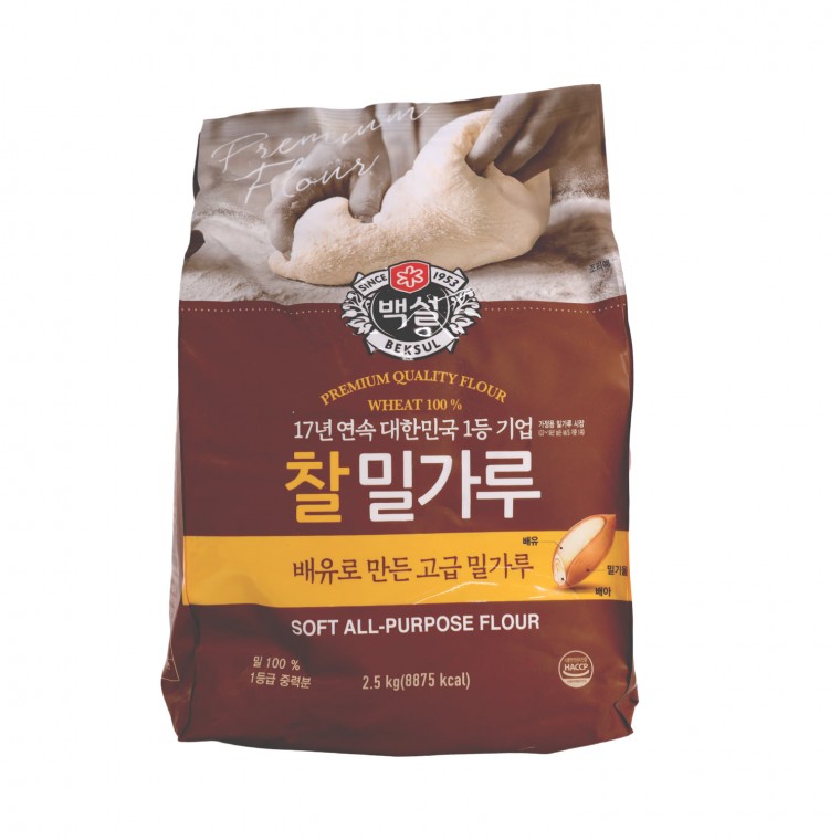 백설 찰밀가루 2.5kg, 1g, 1개 12,100원